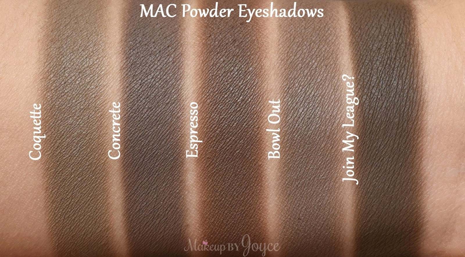 MakeupByJoyce ** !: Swatches + Comparison: MAC It's a ...