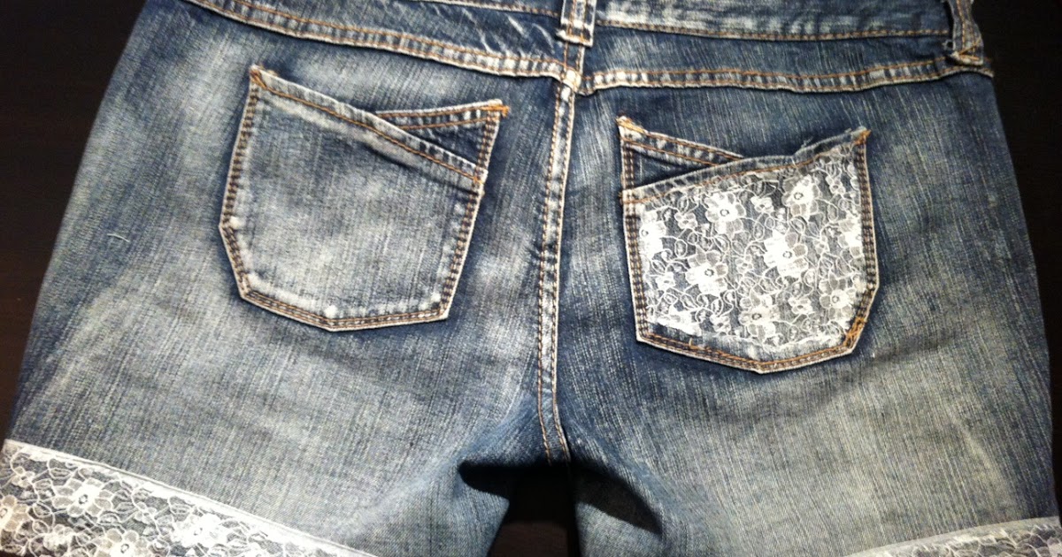Acacia Bespoke: DIY Tutorial: Cut Off Lace Denim Shorts