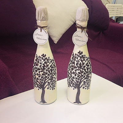 Upcycled Wine Bottles K'Mich Weddings - wedding planning - decorated bottle for centerpieces - wedding ideas blog by K'Mich - wedding planning services in Philadelphia PA