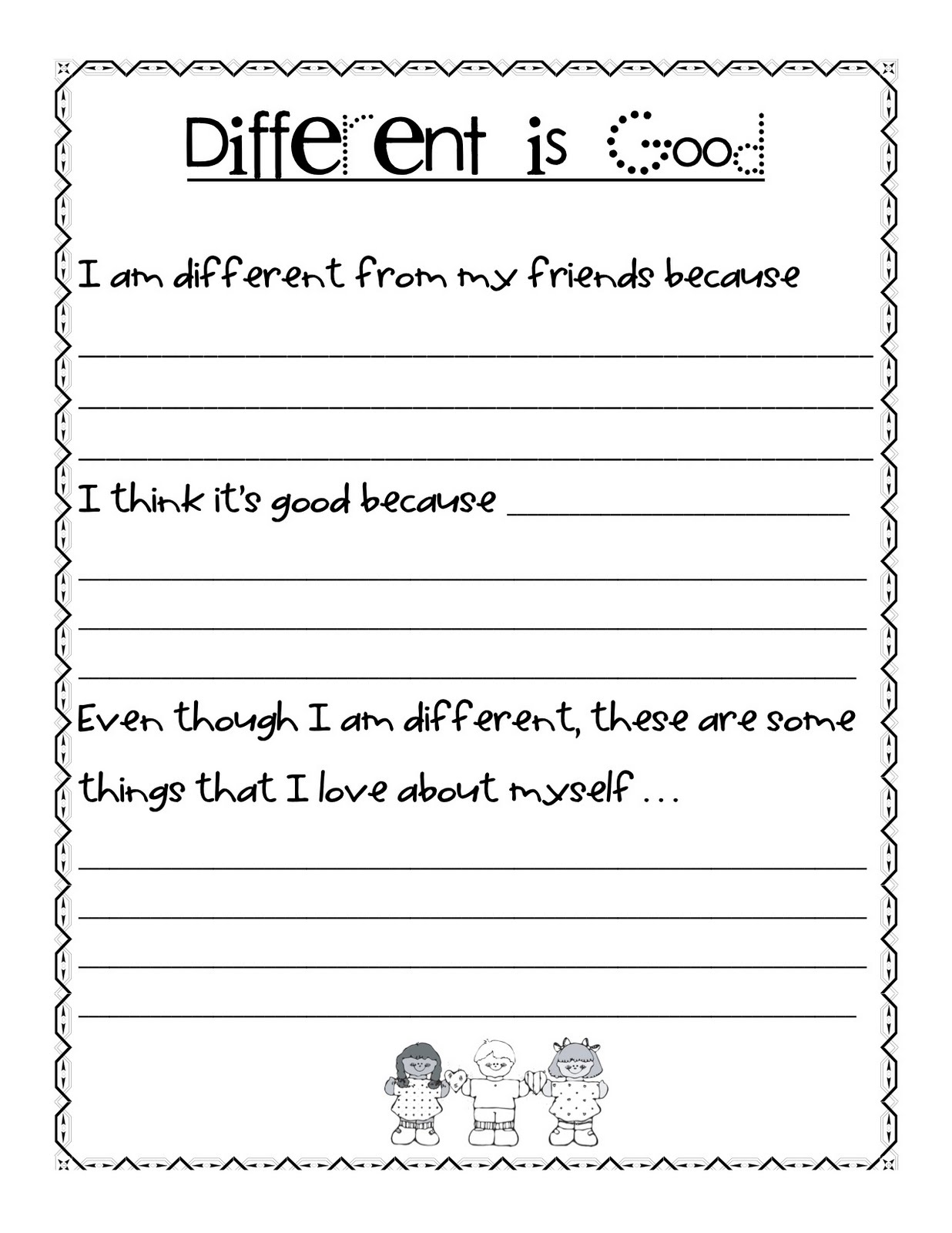 Being different in society picture