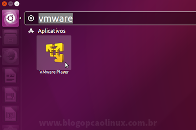 Atalho do VMware Workstation Player no Ubuntu