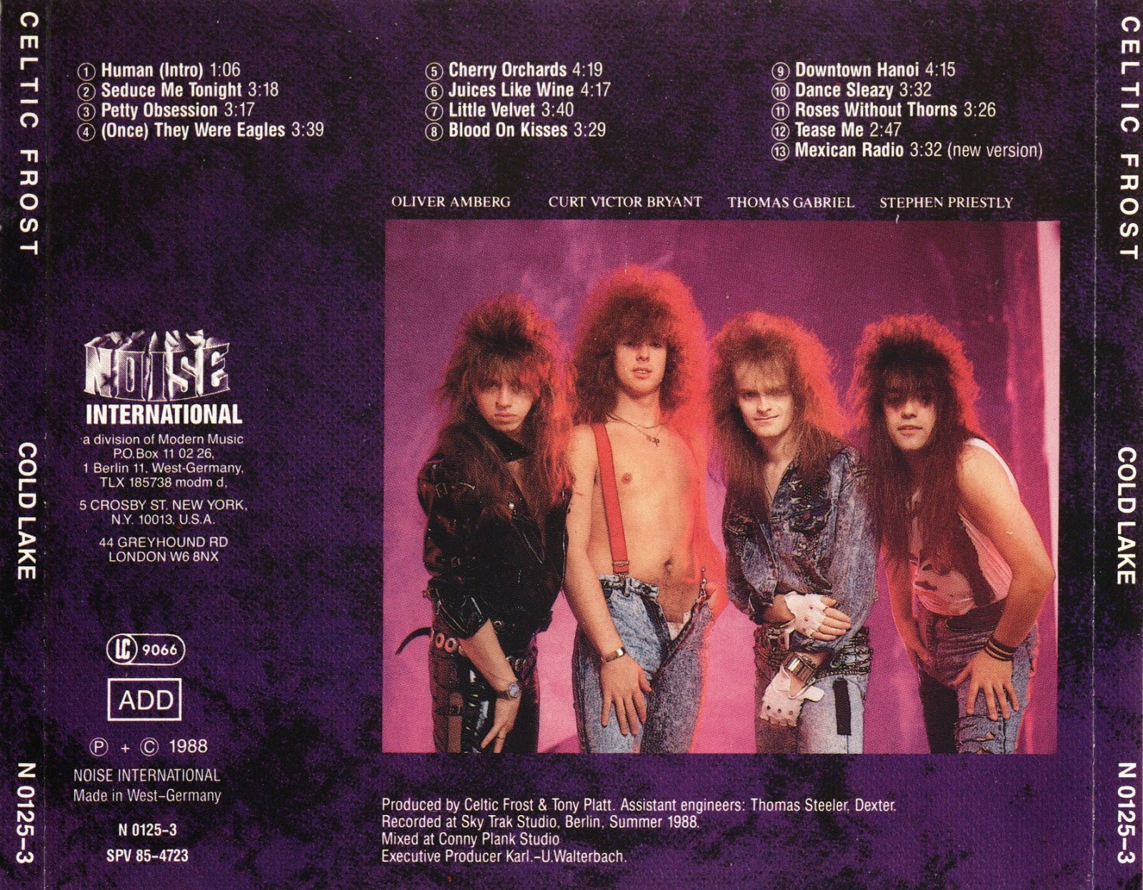 Classic Rock Covers Database Celtic Frost Cold Lake (1988)