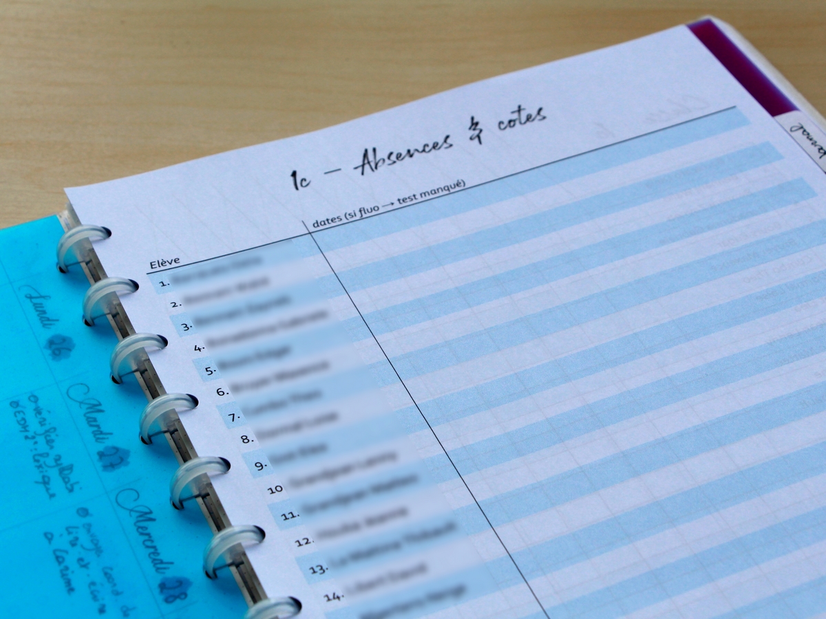 Zoom sur mon journal de bord de l'enseignant 2019-2020 ~ Petits