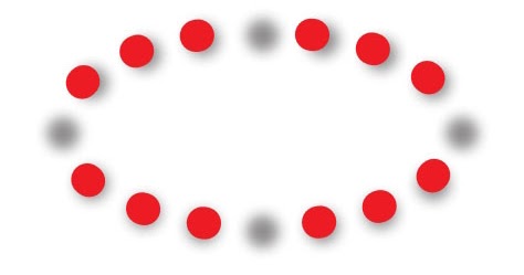 Pola Lantai Garis Lengkung Ke Depan Ke Belakang Dan Angka Delapan