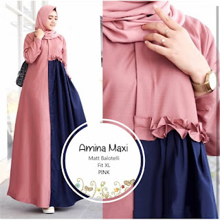 Amina Maxi Jual Baju Busana Muslim Dress Amina Maxi