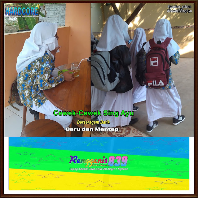 Gambar Soloan Spektakuler Terbaik di Indonesia - Gambar Siswa-Siswi SMA Negeri 1 Ngrambe Cover Berseragam Batik - 6 RG