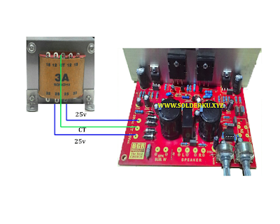 cara memasang trafo ct dan non ct pada power ampli