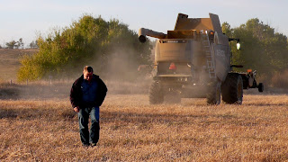 Anders walking away from combine