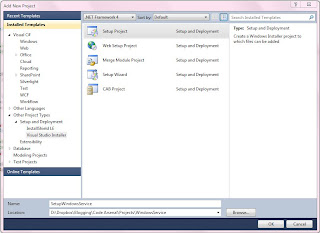 Setup Project in Visual Studio 2010