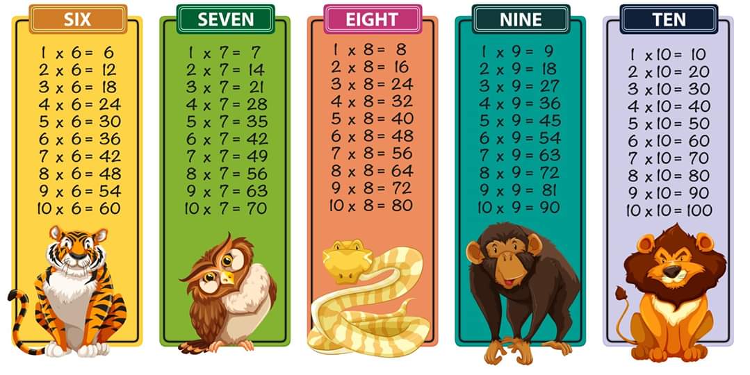 Blog Educação e Transformação 👍 Inglês tabuada de multiplicar