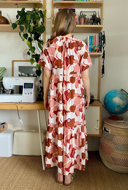 Diary of a Chain Stitcher: Friday Pattern Company Wilder Gown in Cousette Viscose Print from Good Fabric