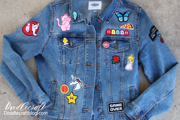 Upcycled Jean Jacket with Patches: Earth Day Craft!