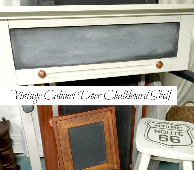 Repurposed Vintage Cabinet Door Makeover www.homeroad.net