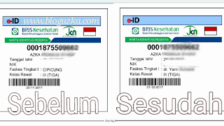 E-ID sebelum dan sesudah ganti faskes E-ID sebelum dan sesudah ganti faskes