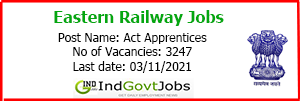 Eastern Railway Apprentice Recruitment 2022 Apply Online 2972 Vacancies AndhraShakthi - Pharmacy Jobs