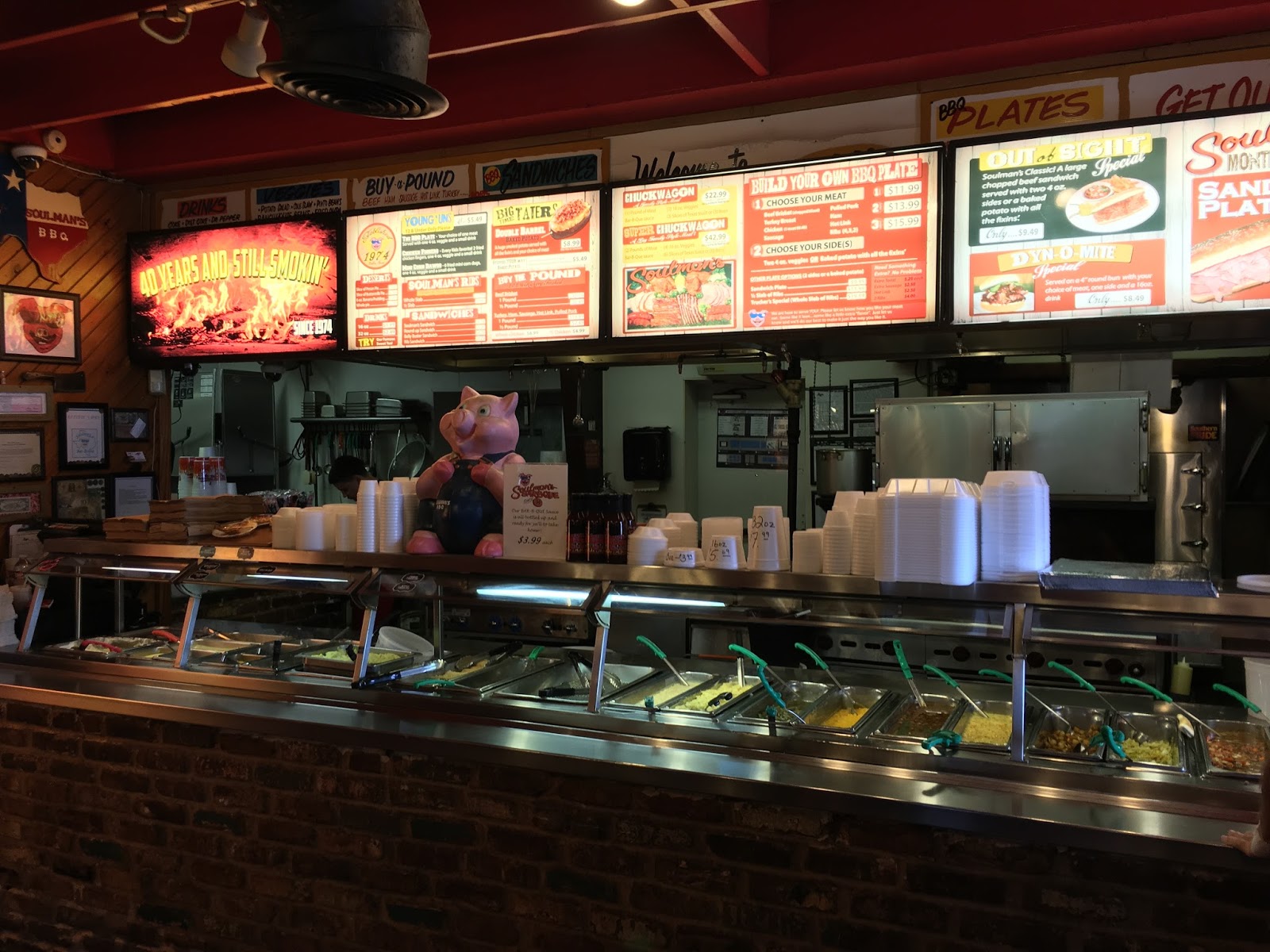 Sensational First restaurant in Texas Soulman's BarBQue!