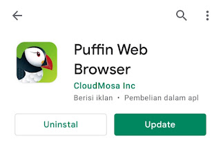 Puffin Web Browser - Aplikasi untuk menampilkan kursor panah di browser android