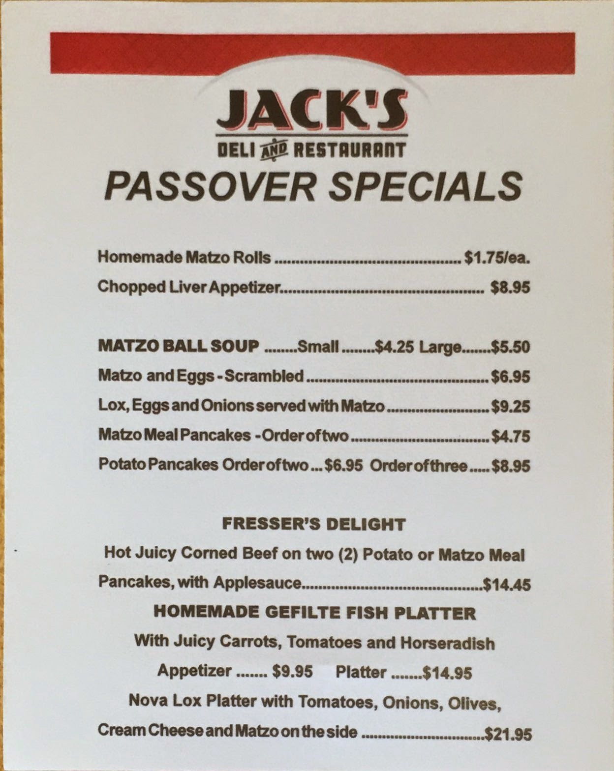 MARC JACOBS WEIGHT LOSS JOURNAL JACK'S DELI and RESTAURANT (JEWISH DELI CLEVELAND)
