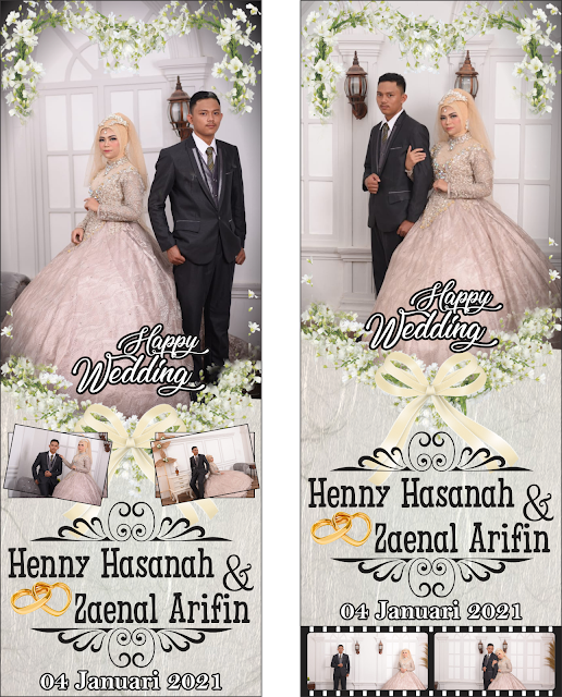 Download x banner Pernikahan cdr Design_Spanduk