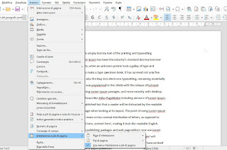 Intestazioni LibreOffice Libreoffice