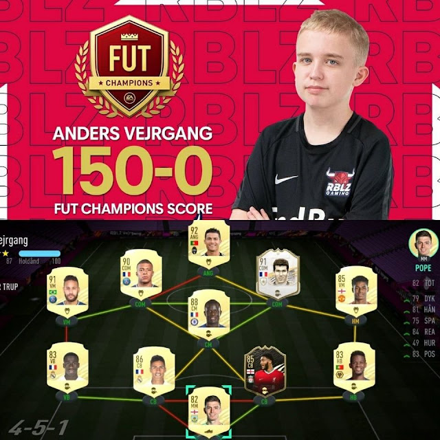 في سن 14 أحد اللاعبين يحقق إنجازاً تاريخياً في لعبة FIFA 21