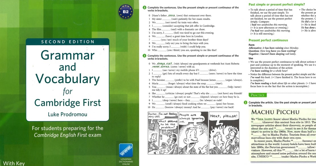 GRAMMAR AND VOCABULARY FOR CAMBRIDGE FIRST GRAMMAR AND VOCABULARY FOR CAMBRIDGE FIRST