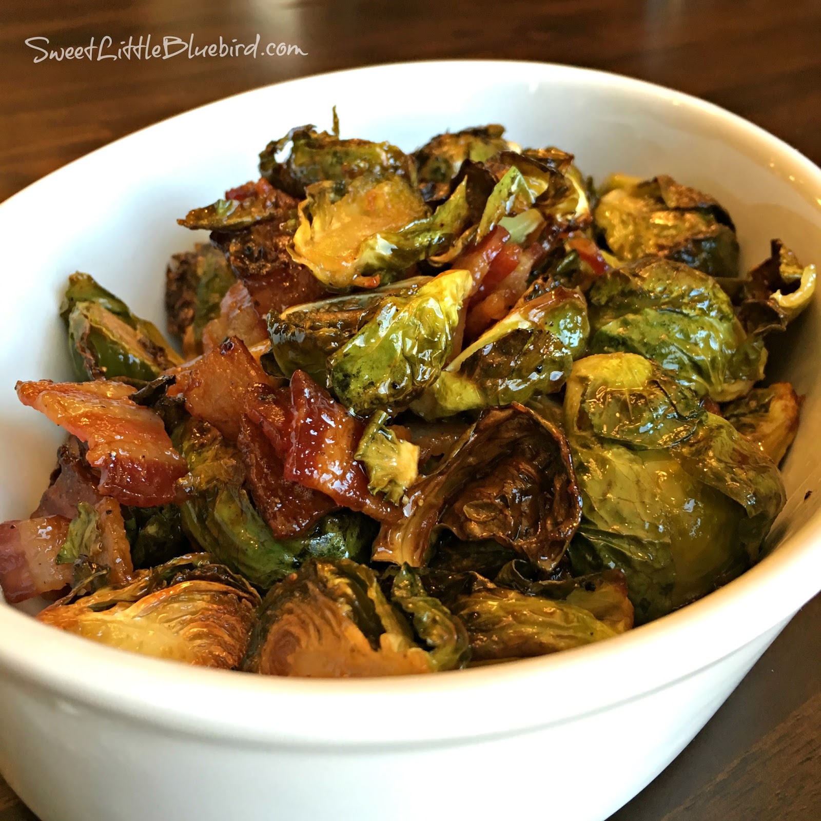 Sweet Little Bluebird BestEver Brussels Sprouts Maple Roasted Brussels Sprouts with Bacon