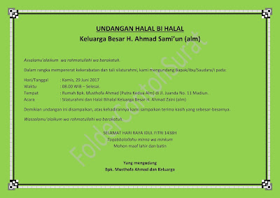 Contoh Surat Undangan Halal Bihalal Idul Fitri Folder Contoh Surat