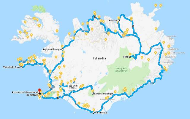 Islandia - 12 dias por libre - Blogs de Islandia - Ruta del viaje Islandia en Septiembre 2017 (1)