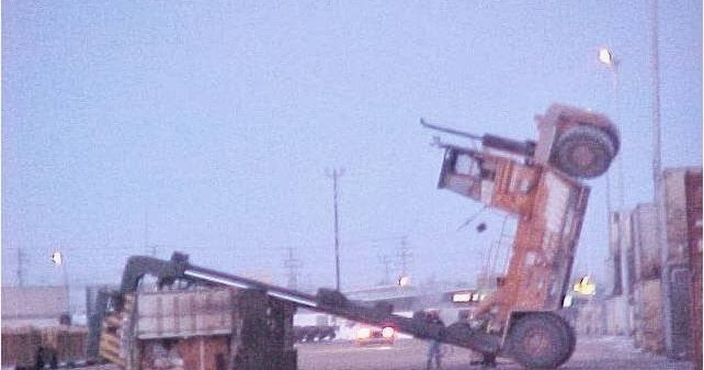 Industry Mayhem: Toppled Container Lift
