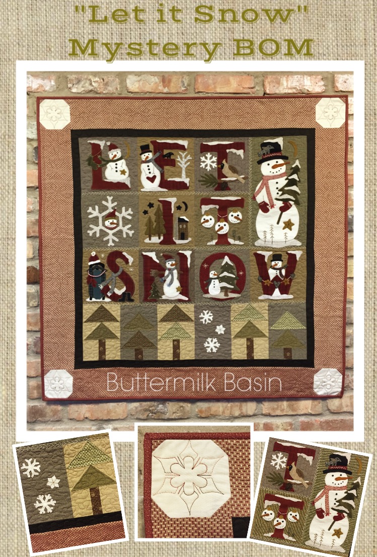 Buttermilk Basin Design Studio Santa's & Let it Snow BOM Reveal