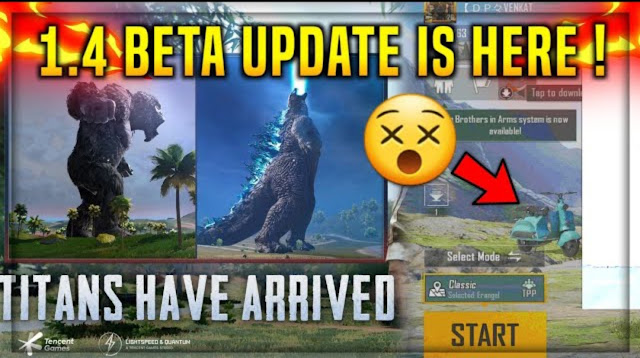 Download PUBG Mobile 1.4 Beta Update on your device
