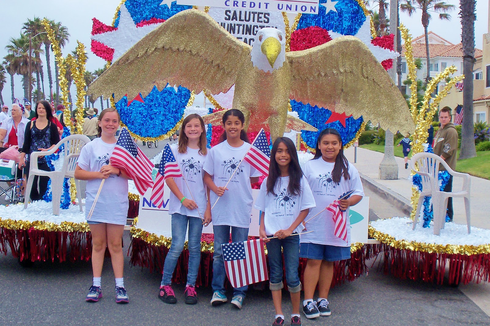 HUNTINGTON BEACH GIRL SCOUT TROOP 746: 4th of JULY PARADE 2012