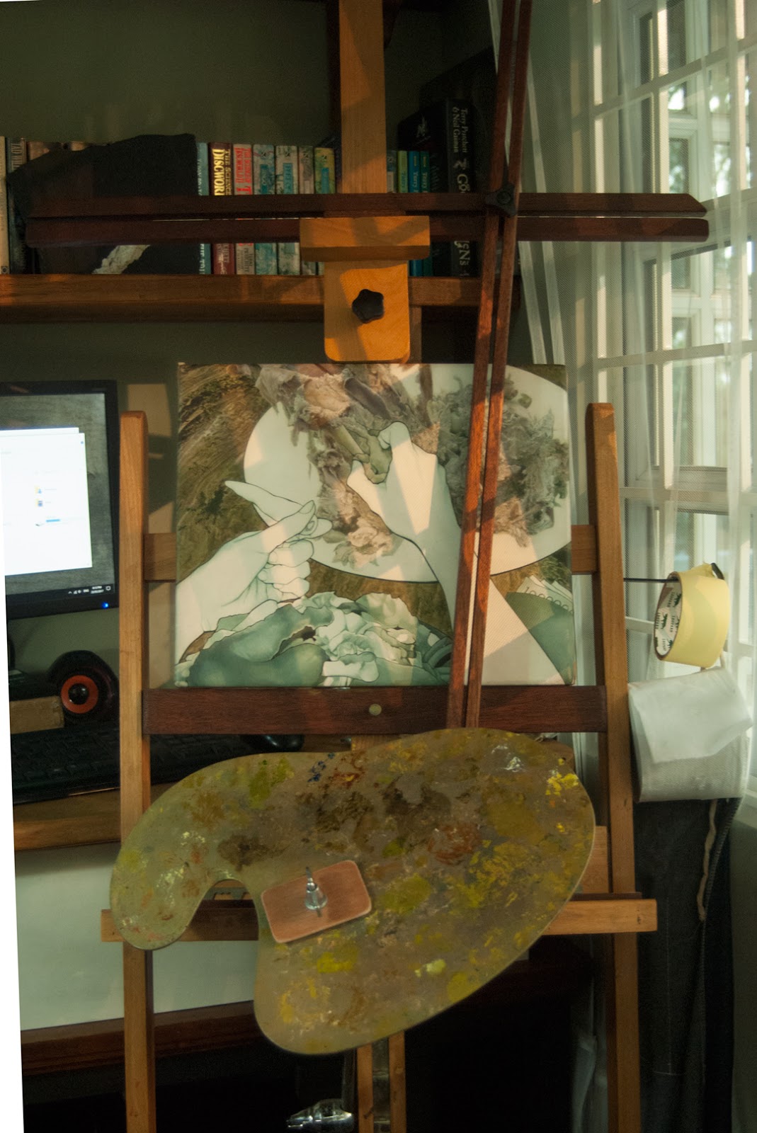 Materializing Inspiration Making a Simple Mahl Stick Easel Attachment