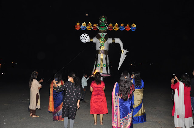 Corona Ravana Dahan By Goenka School staff gave message of awareness