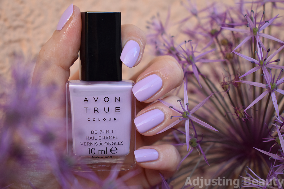 Review Avon True Colour BB 7in1 Nail Enamel Lilac Love Adjusting