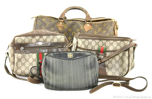 Restoration: Gucci Gucci Goo! Vintage Gucci, Louis Vuitton, Givenchy – Sacs Magnifiques