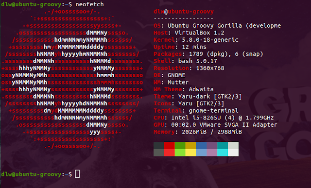 Ubuntu 20.10 Groovy Gorilla - Kernel 5.8 e alguns recursos - Dicas Linux e Windows