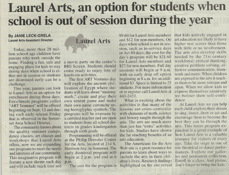 Laurel Arts Article