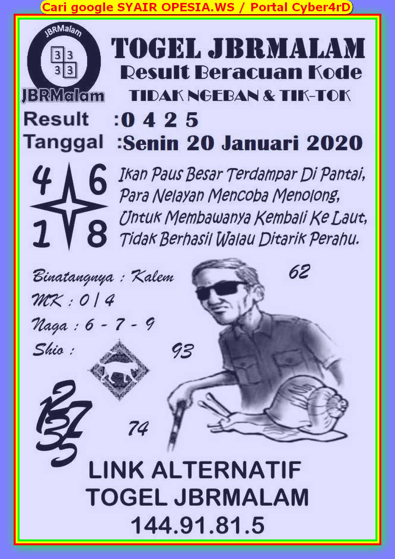 Kode Syair Singapore 20 Januari 2020 Forum Syair Togel Hongkong Singapura Sydney