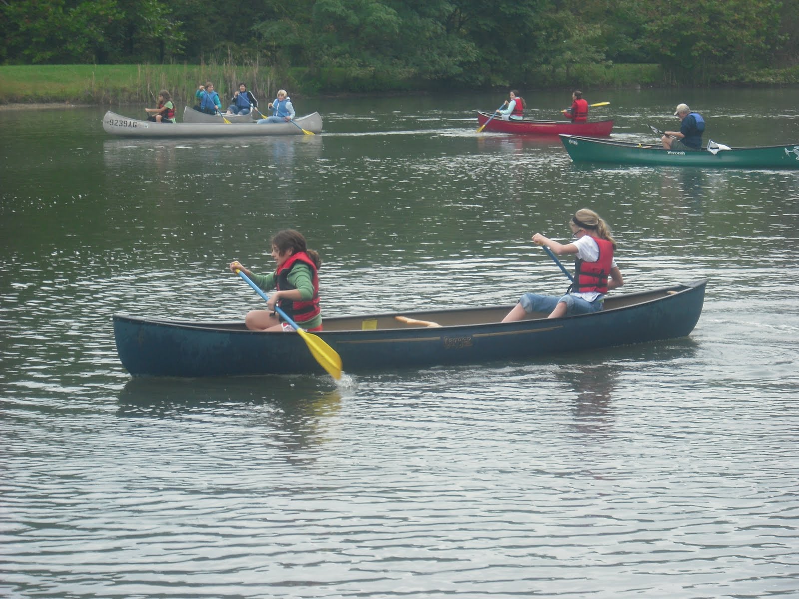River Reflections at the University of Dayton Girl Scout Canoeing