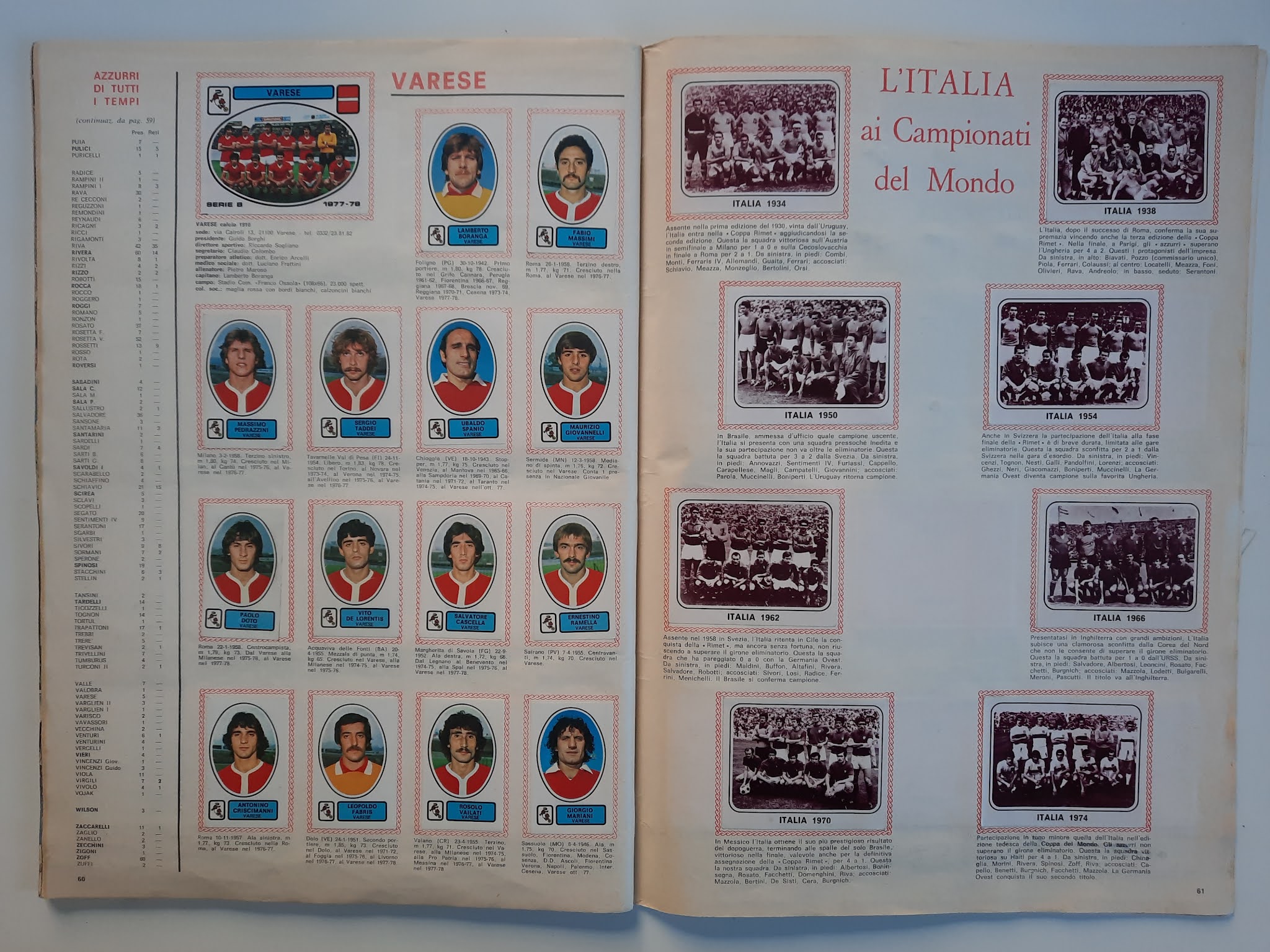 2020-21 Panini Calciatori Stickers 1977-78 2007-08 Issues #21