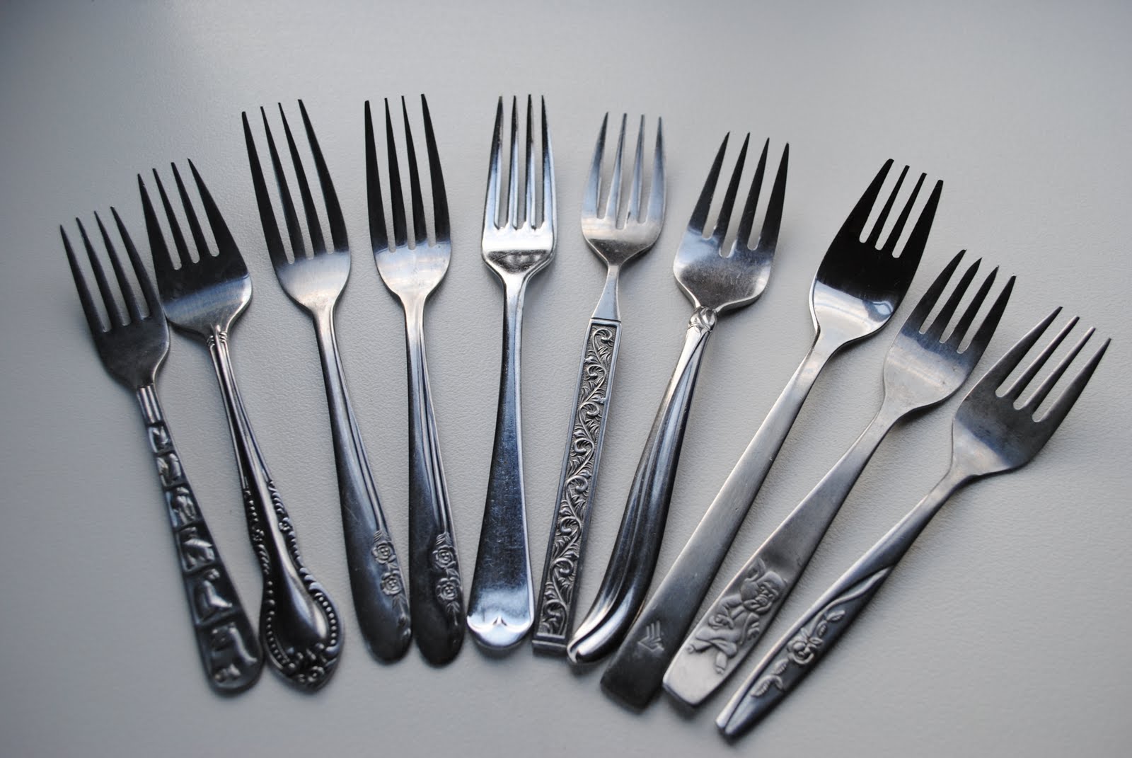 A Sparkley Silver Lining Recent Purchases Cake Forks and Shiny Plates