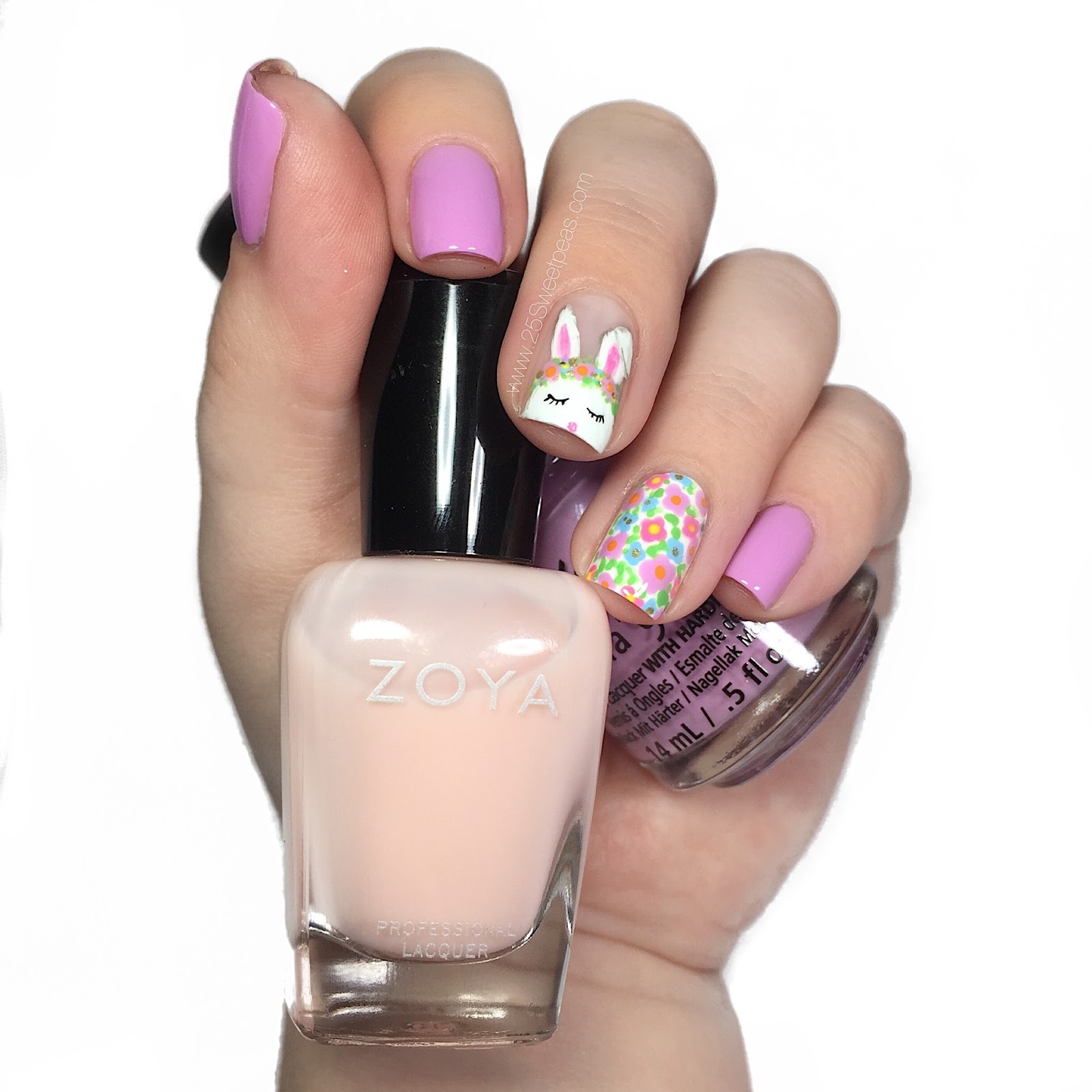How To Spring Nails with a Bunny — 25 Sweetpeas