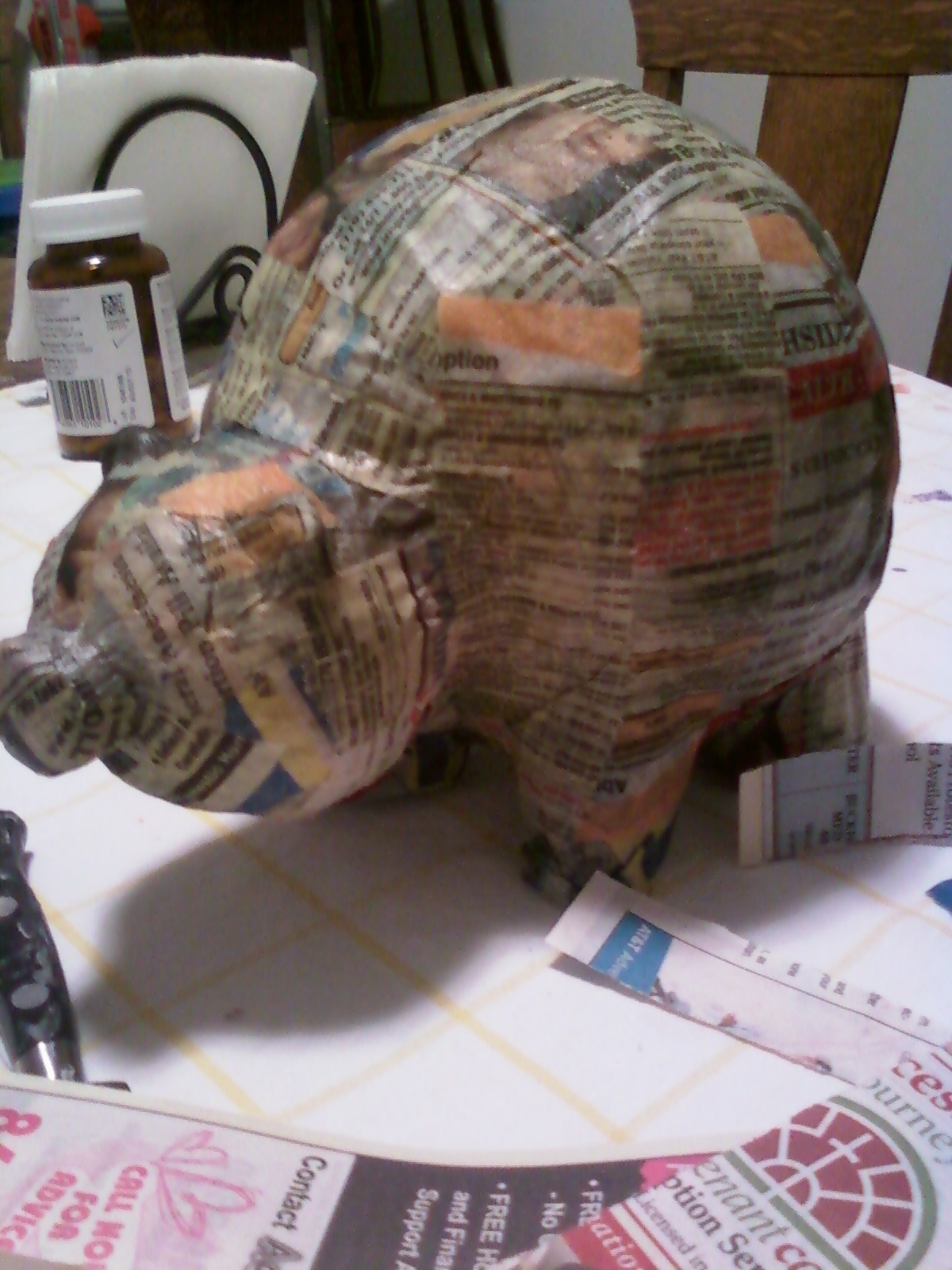 The Davis Paper Mache Piggy