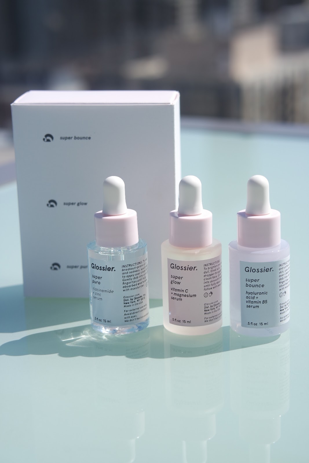Reviewing the Glossier Super Serums & 20 OFF LEO WITH CANCER