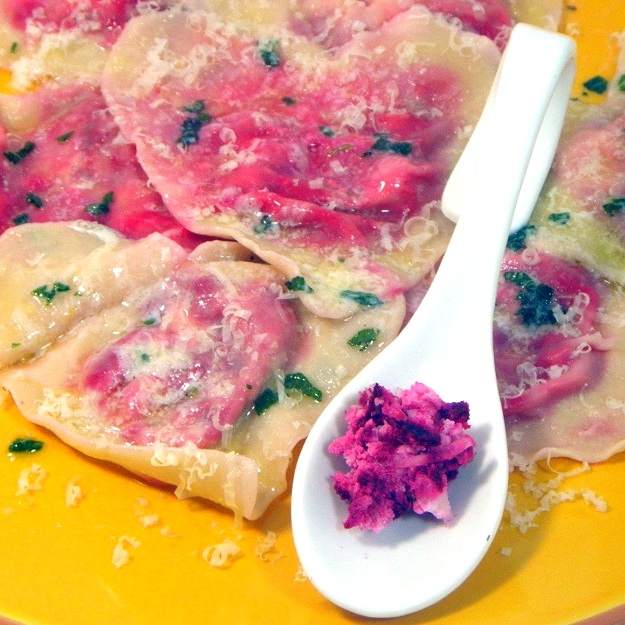 52 Ways to Cook Beet Ricotta Ravioli with Basil Butter Sauce