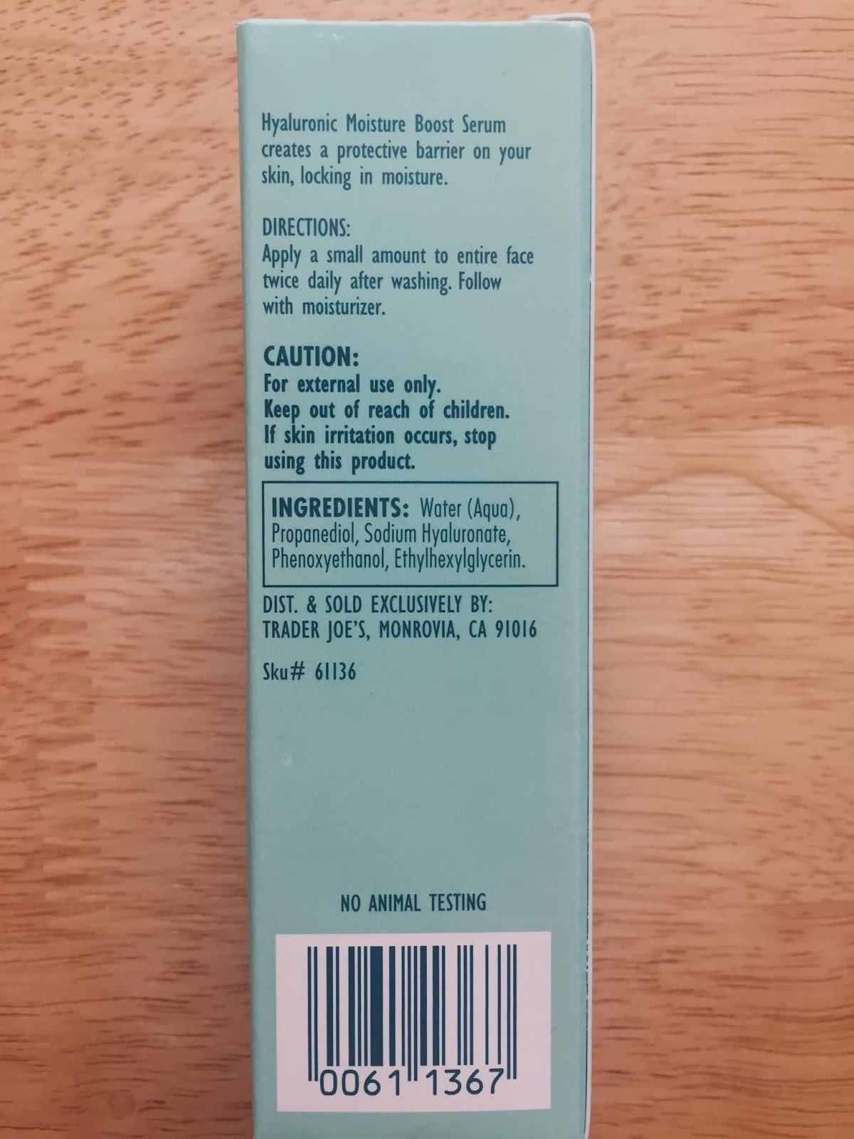 Trader Joe's Nourish Hyaluronic Moisture Boost Serum