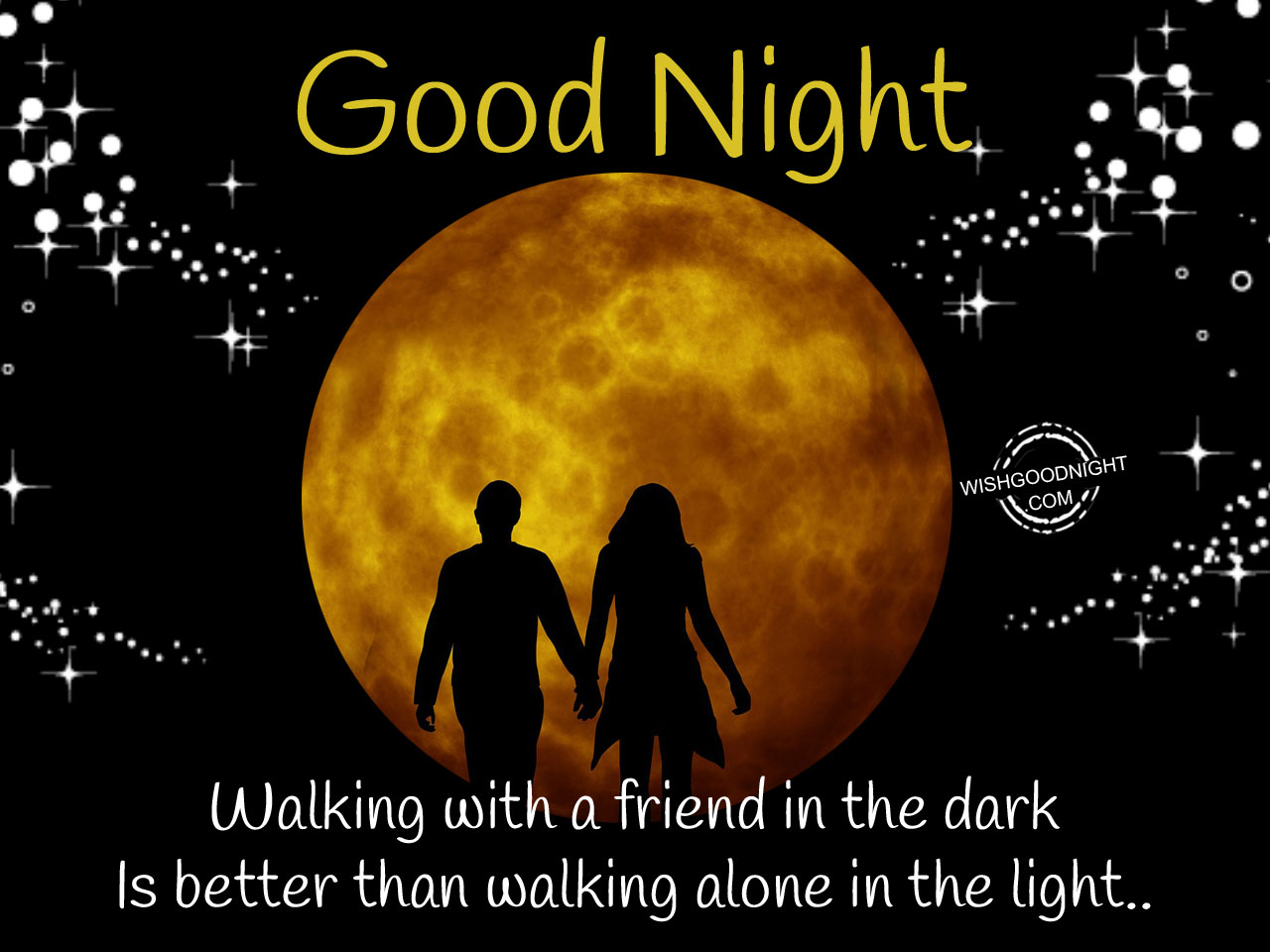 Good Night Messages for Friends Image.