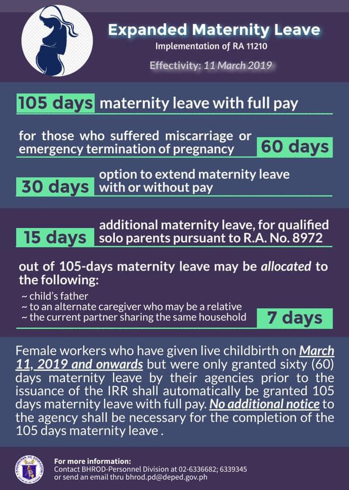 IRR Working Mothers Get 105 Days Paid Maternity Leave The Summit Express IRR Working Mothers Get 105 Days Paid Maternity Leave The Summit Express